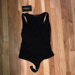 Black PLT V-neck Bodysuit🖤